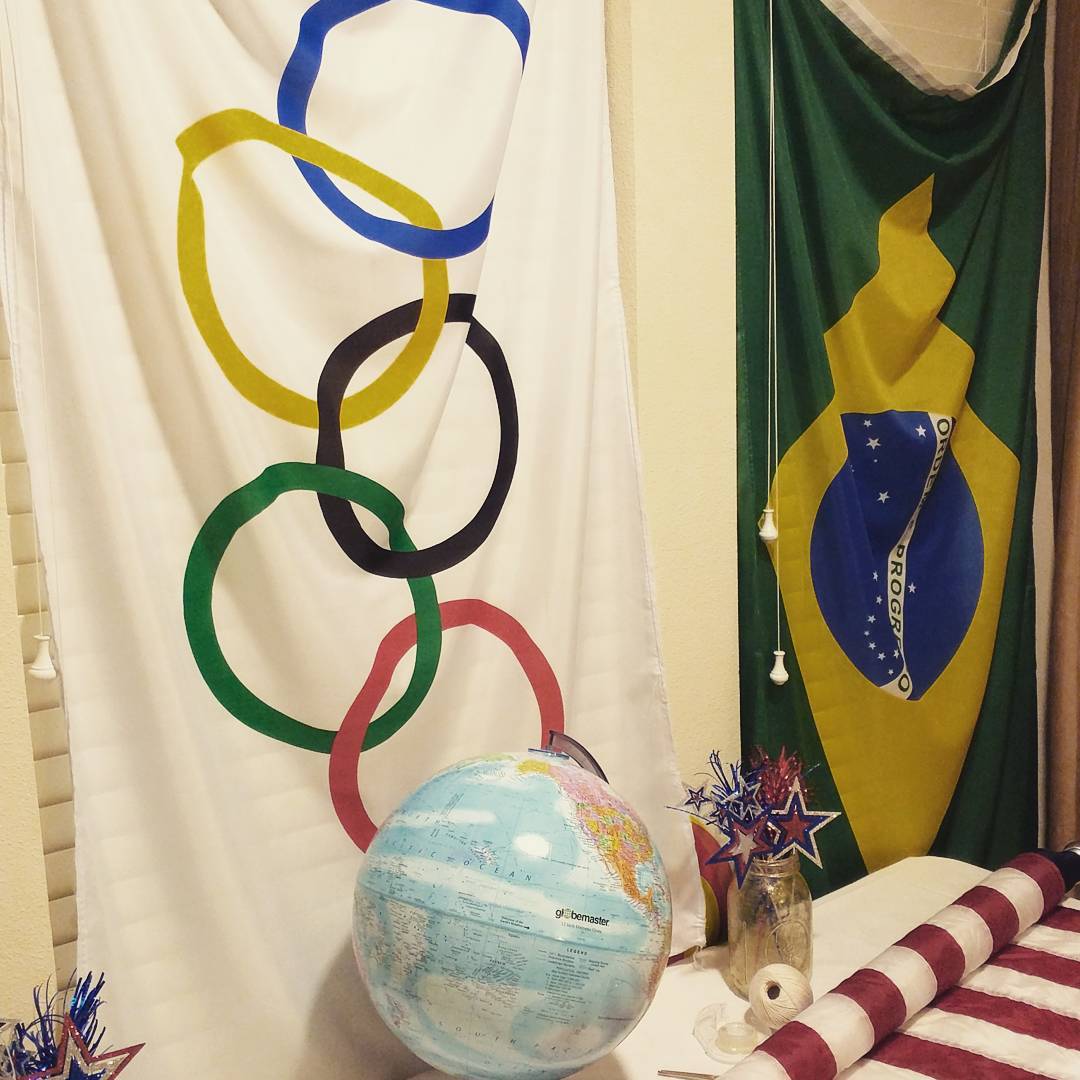 Olympic Birthday Birthday parties are a Big Deal™ at La Casa de Kraft. Decorations started going up for O's Olympic-themes birthday which will feature a Parade of Nations down the block, various competitions, and—if it works—an aquatic center model made from Jello. Stay tuned for more from the International Broadcasting Center